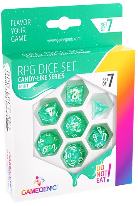 Gamegenic Candy-like Series - Mint - RPG Dice Set (7 Pieces)