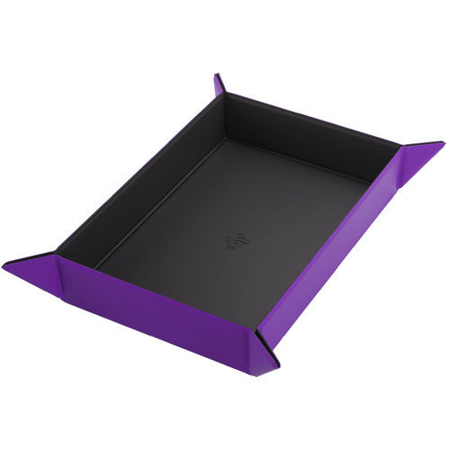 Gamegenic - Rectangular Magnetic Dice Tray - Black/Purple