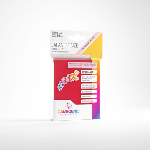 Gamegenic Prime Japanese Sized Sleeves (60) - Good Games