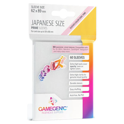 Gamegenic Prime Japanese Sized Sleeves (60) - Good Games