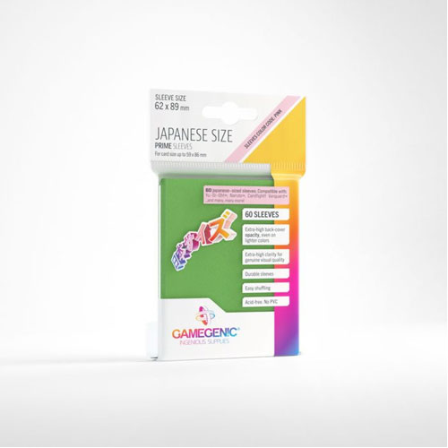 Gamegenic Prime Japanese Sized Sleeves (60) - Good Games