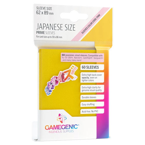 Gamegenic Prime Japanese Sized Sleeves (60) - Good Games