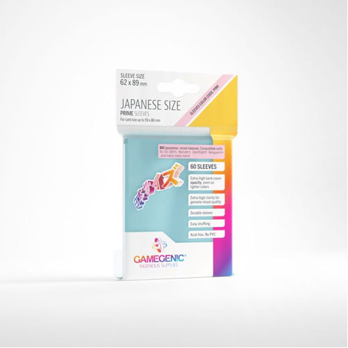 Gamegenic Prime Japanese Sized Sleeves (60) - Good Games
