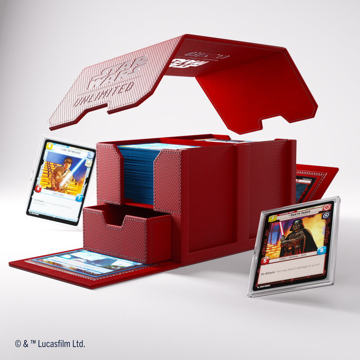 Gamegenic Double Deck Pod - Star Wars Unlimited - Red