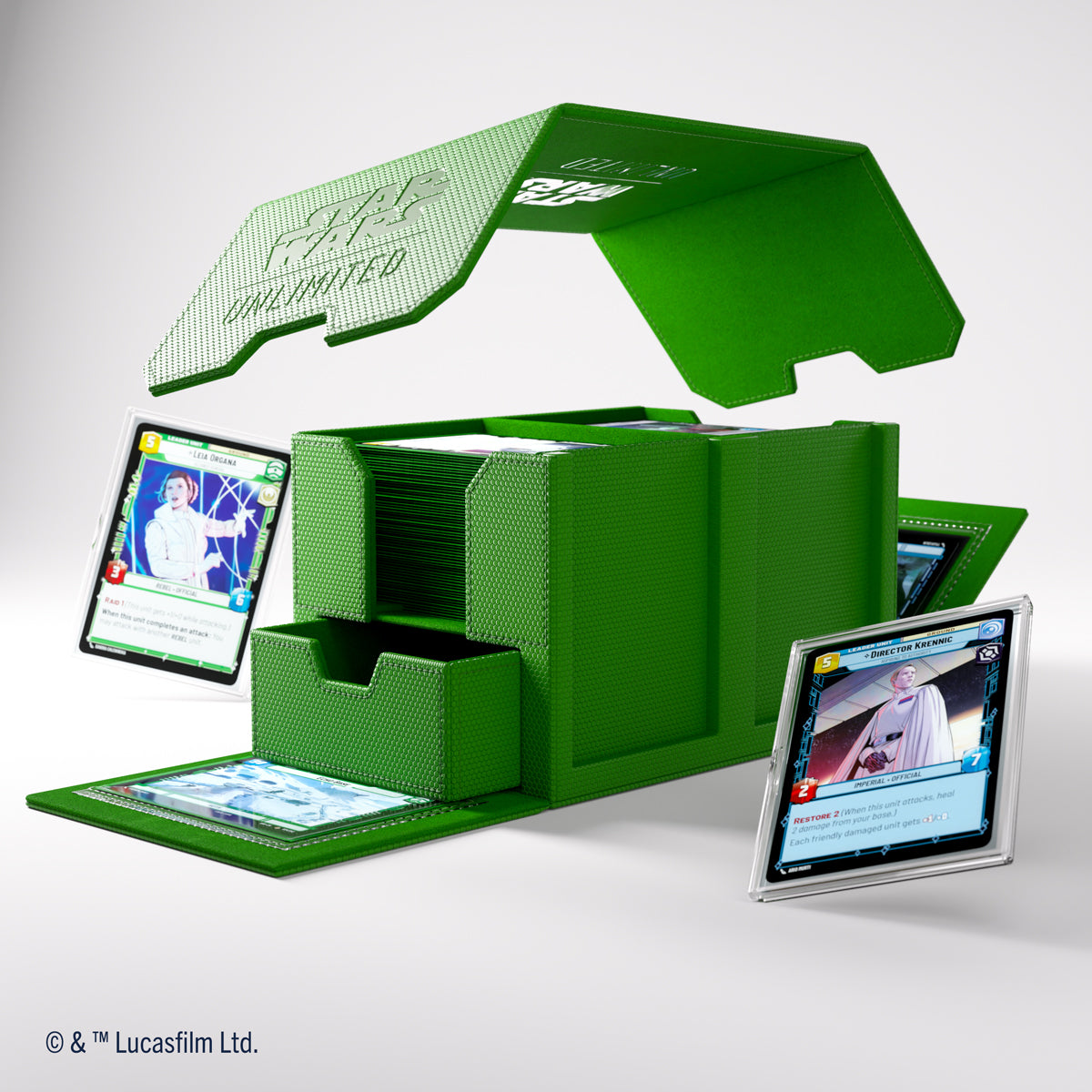 Gamegenic Double Deck Pod - Star Wars Unlimited - Green