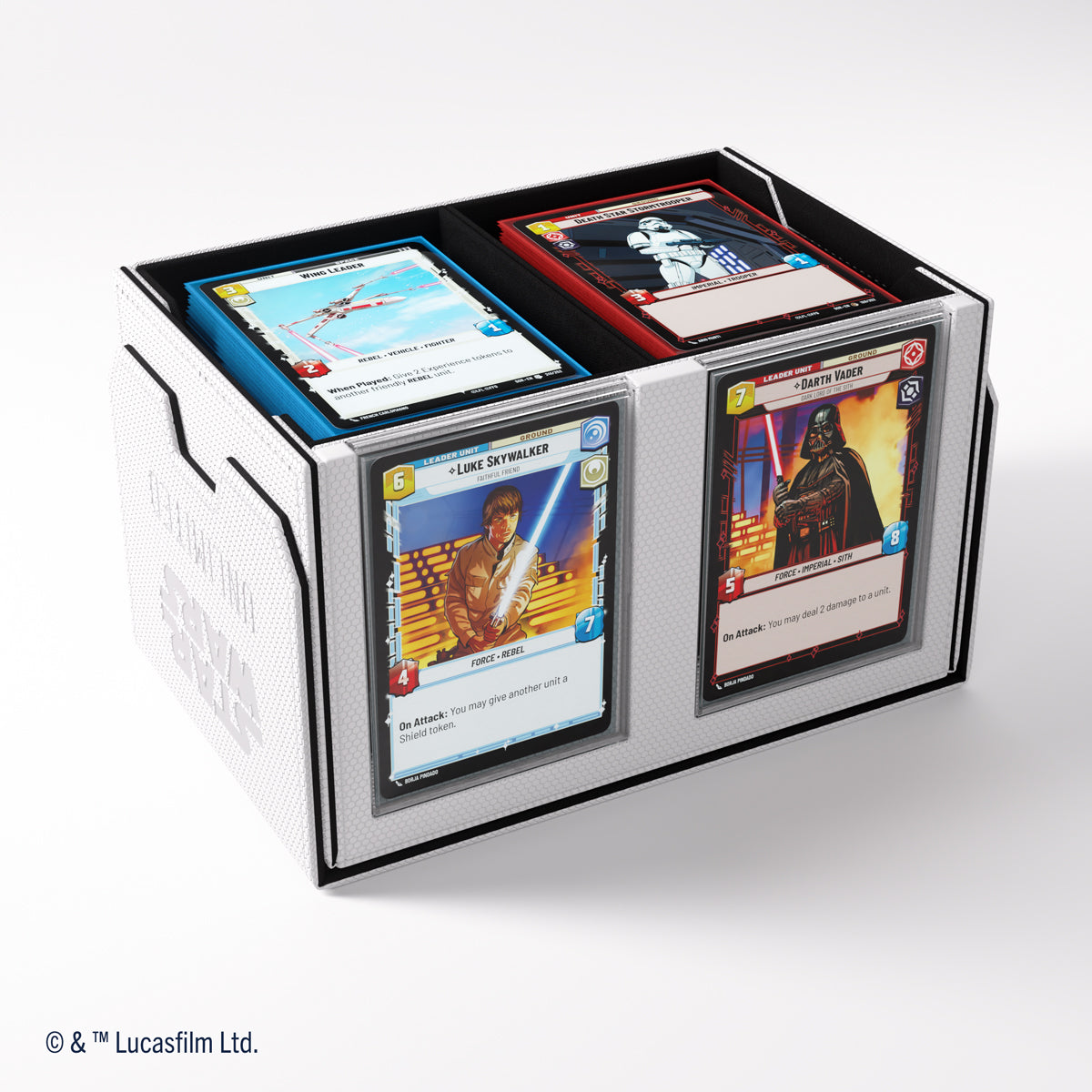 Gamegenic Double Deck Pod - Star Wars Unlimited - White