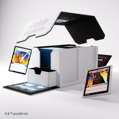 Gamegenic Double Deck Pod - Star Wars Unlimited - White