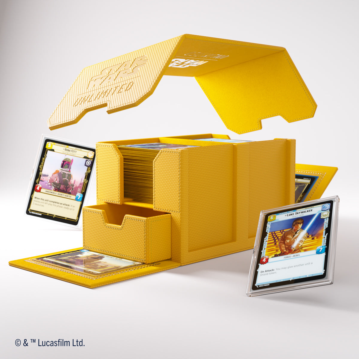 Gamegenic Double Deck Pod - Star Wars Unlimited - Yellow