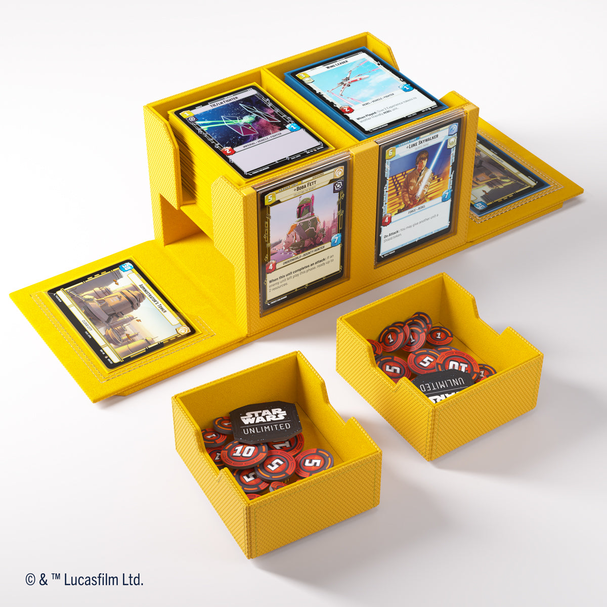 Gamegenic Double Deck Pod - Star Wars Unlimited - Yellow