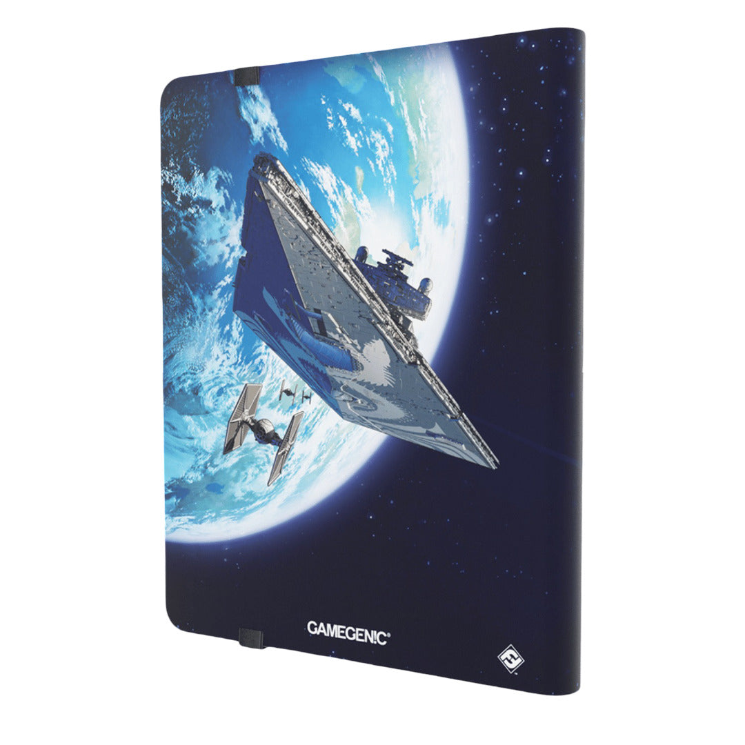 Gamegenic Star Wars Unlimited album cover shows an Imperial Star Destroyer and TIE fighter in orbit above a blue world