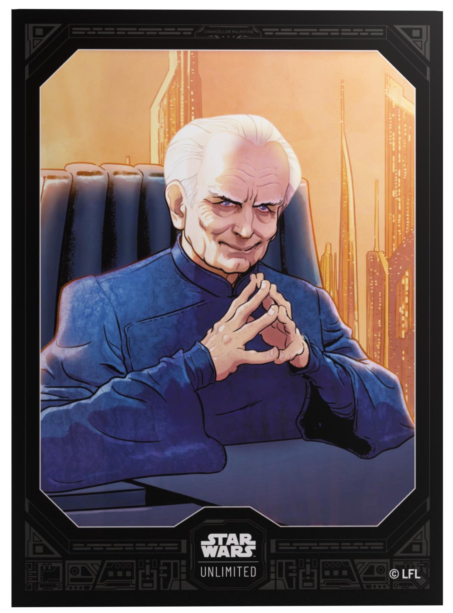 Gamegenic Star Wars Unlimited Premium Art Sleeve 62-Piece Set 66mm x 92mm - Chancellor Palpatine