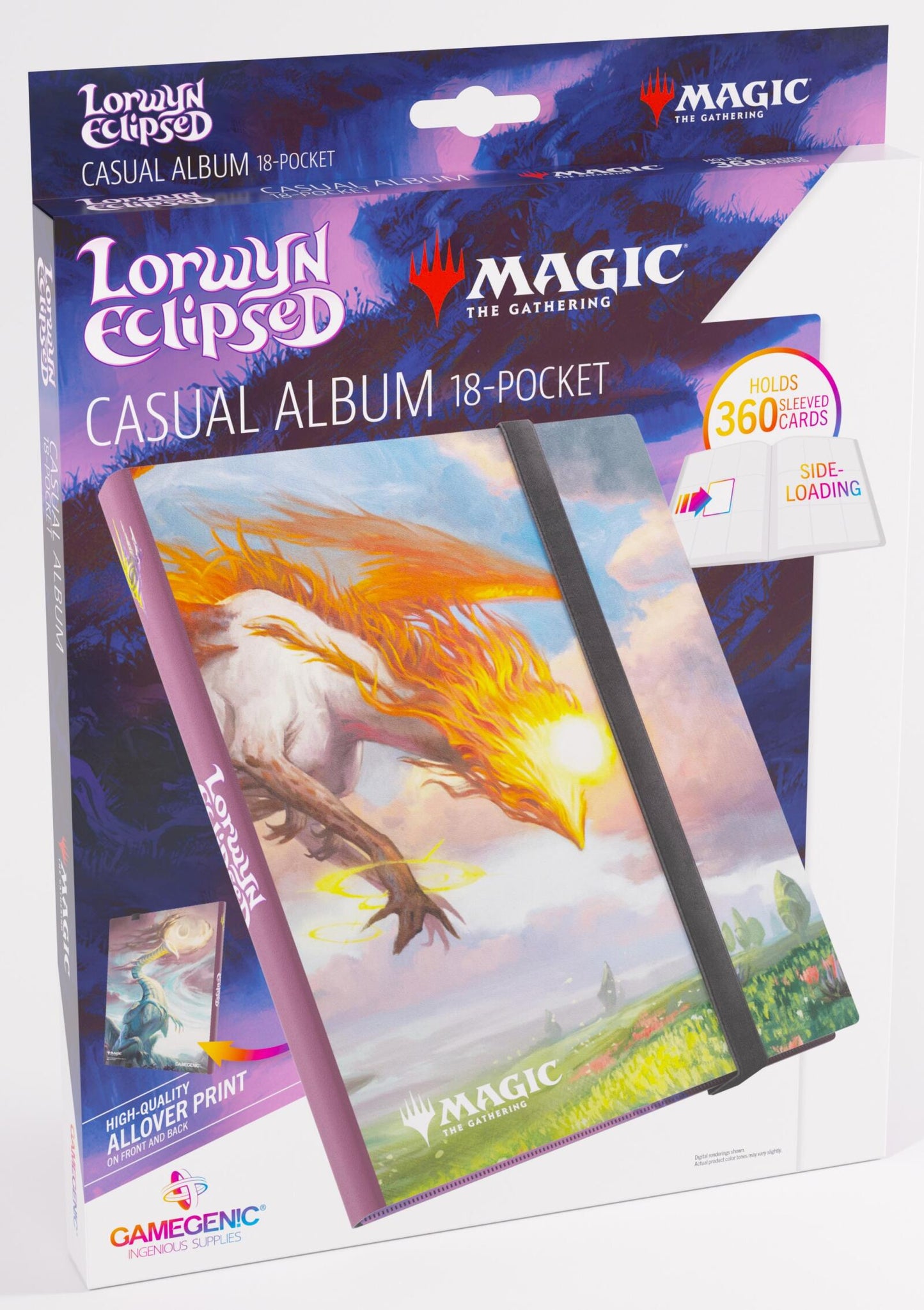 Gamegenic Magic The Gathering Lorwyn Eclipsed Casual 18-Pocket Album - Eirdu, Carrier of Dawn/Isilu, Carrier of Twilight