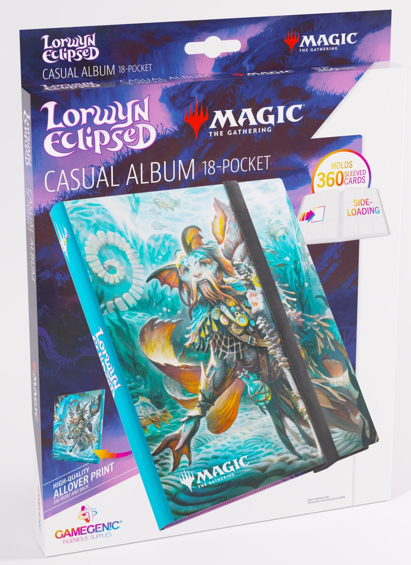 Gamegenic Magic The Gathering Lorwyn Eclipsed Casual 18-Pocket Album - Sygg, Wanderwine Wisdom/Sygg, Wanderbrine Shield