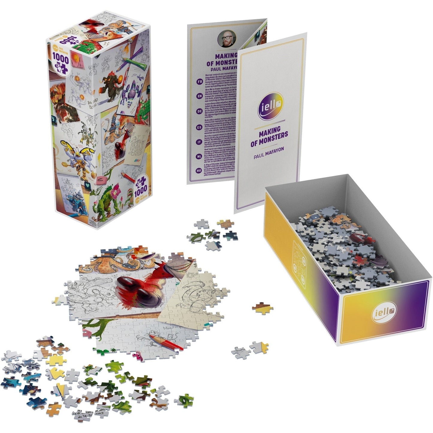 IELLO Puzzle Universe Making of Monsters (#15) 1000 pieces