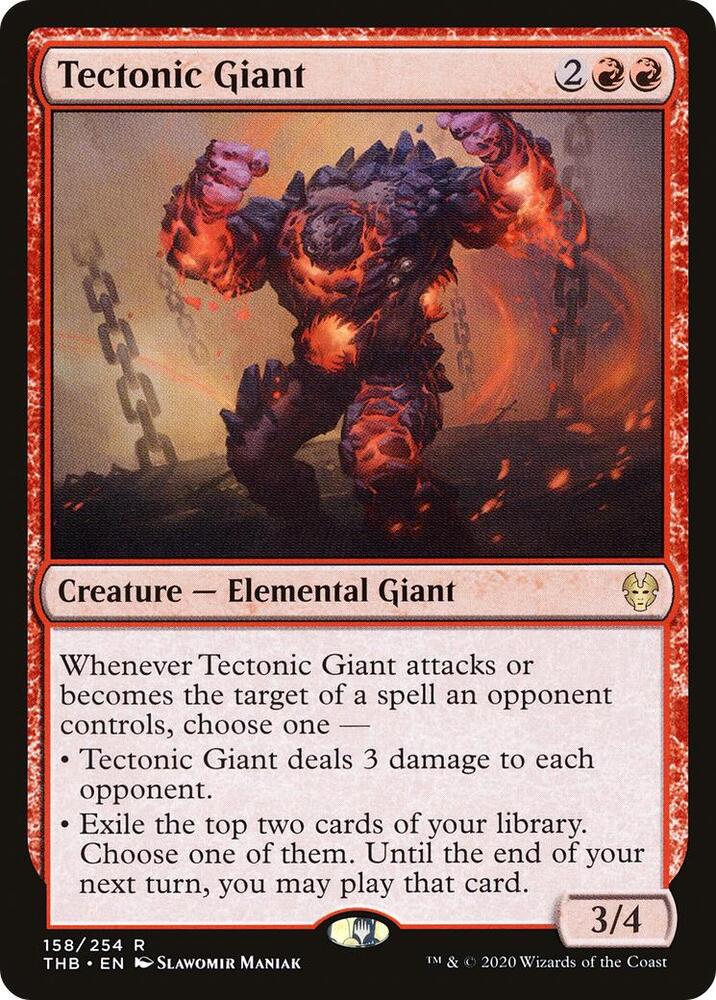 Tectonic Giant 158/254 (Theros Beyond Death)  - Foil