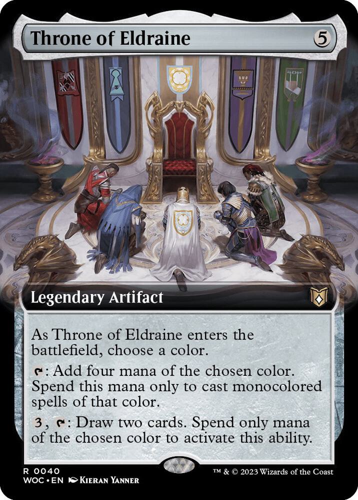 Throne of Eldraine 40 (Commander: Wilds of Eldraine)  - Extended Art