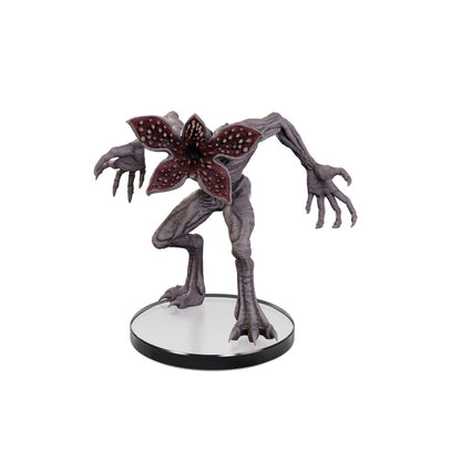 Gray Demogorgon figure from Stranger Things, showing its open, petal-like mouth and clawed hands