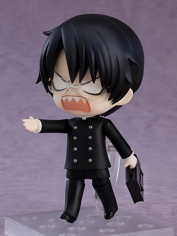 Nendoroid Kimihiro Watanuki holding a broom with annoyed expression