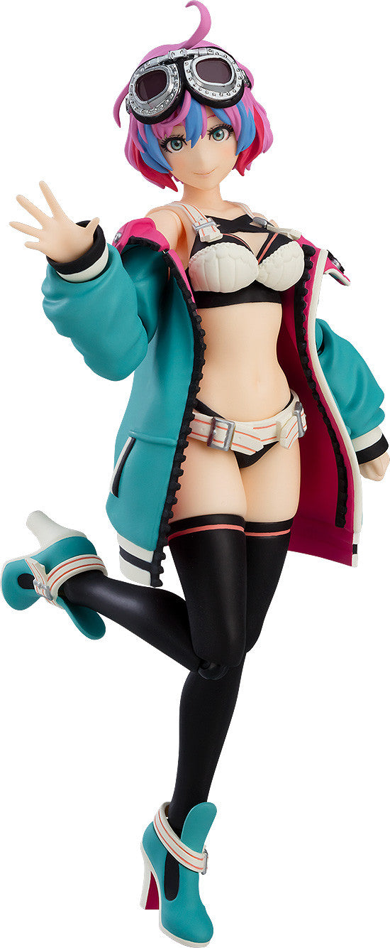 Figma Plastic Angel Ange figure posed with wings extended, holding a futuristic staff weapon
