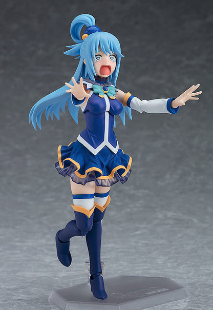 Back view of Aqua showing detailed hair sculpt and outfit KonoSuba 2