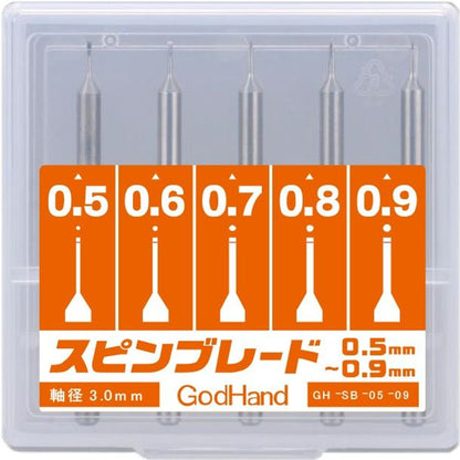 Godhand - Spin Blade Bits Set - 0.5mm-0.9mm Size - Good Games