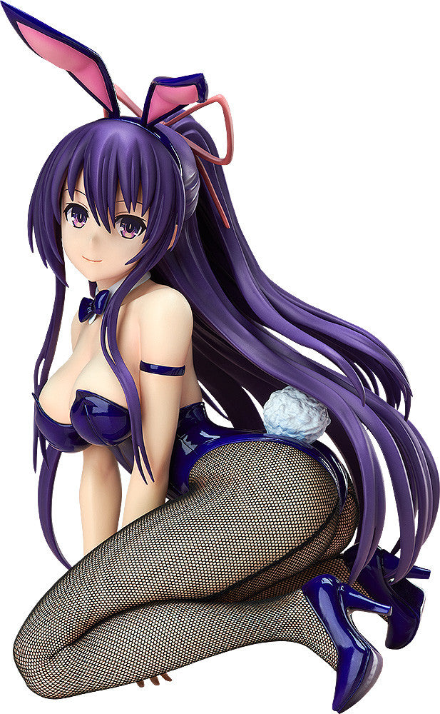 Date A Live Tohka Yatogami bunny figure in deep purple with fishnet stockings