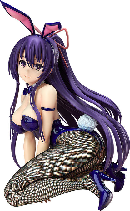 Date A Live Tohka Yatogami bunny figure in deep purple with fishnet stockings
