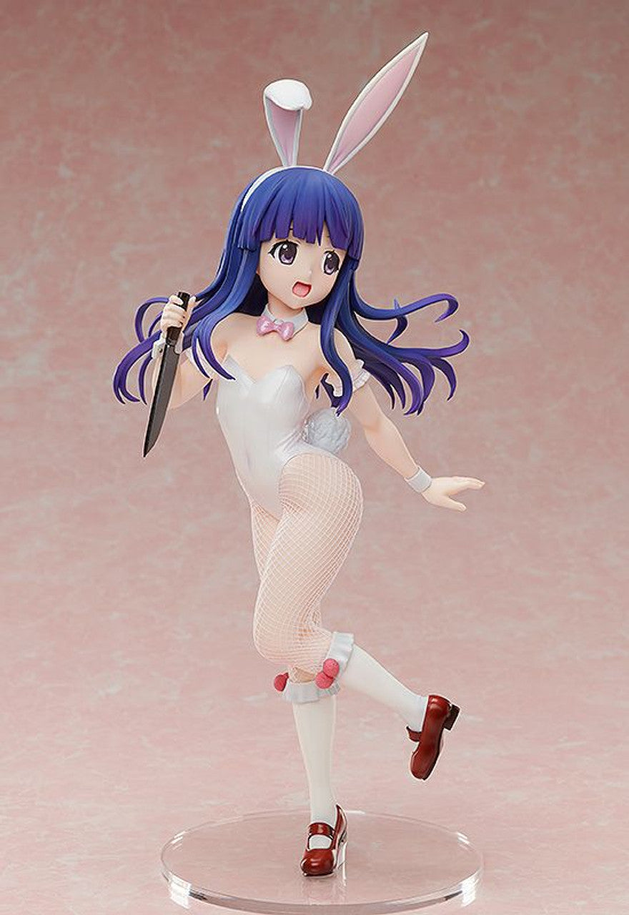 Higurashi When They Cry Sotsu Rika Furude bunny version figure holding knife wearing white fishnet stockings