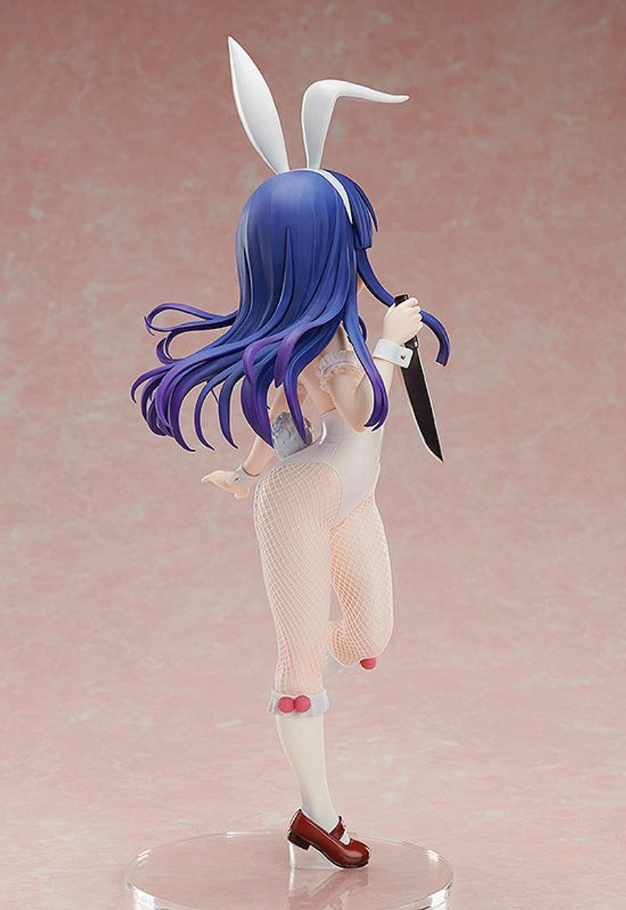 Higurashi When They Cry Sotsu Rika Furude Bunny Version figure in a white bunny suit and fishnet stockings holding a knife