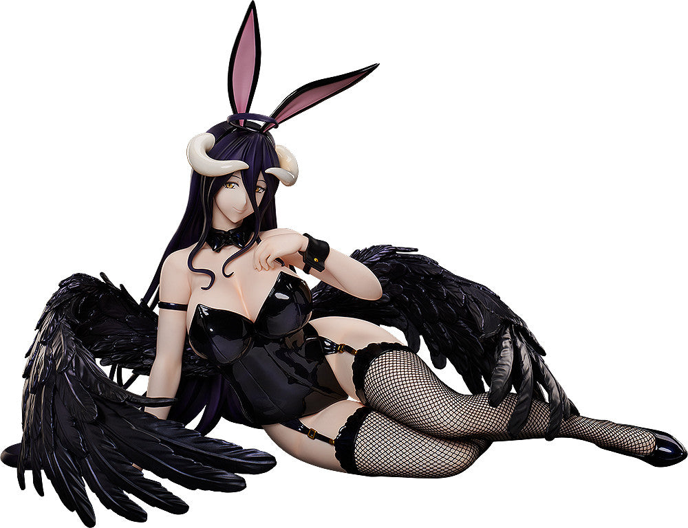 Albedo Black Bunny Version 1:4 Scale Figure by Good Smile Company in a glossy black bunny suit with fishnet stockings