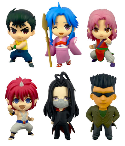 Yu Yu Hakusho Volume Mini Figure Collection with six distinct chibified anime characters posed dynamically