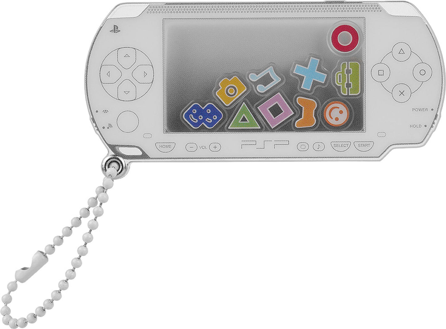 Good Smile Company PSP PlayStation Portable Rattle Acrylic Keychain - White Version