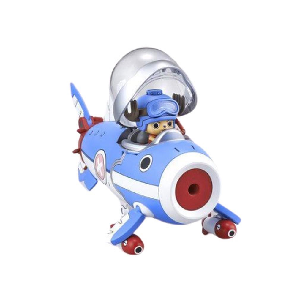 Chopper Robot 3 Submarine figure shows Tony Tony Chopper piloting the blue and white vessel with a clear silver-rimmed canopy and red propulsion details