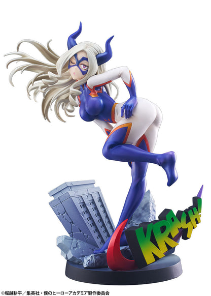 My Hero Academia Mt Lady figure in vibrant blue and white costume