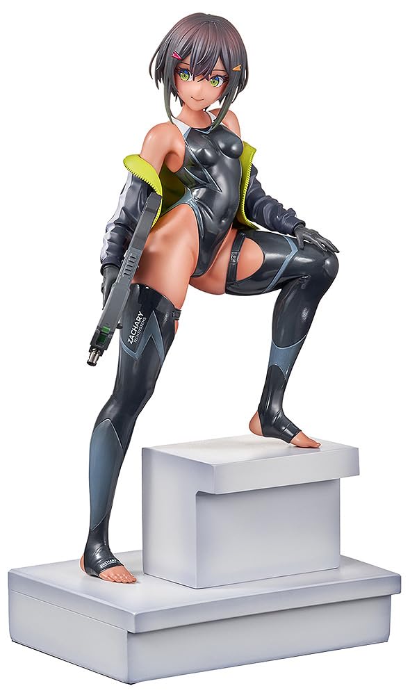 ARMS Note Bucho-Chan and Kohai-Chan scale figures posed playfully in swim team-themed outfits