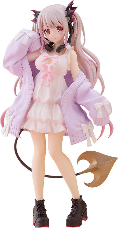 Good Smile Company Suou Patra POP UP PARADE Suou Patra figure wearing a white dress and lavender cardigan, with headphones and demon details