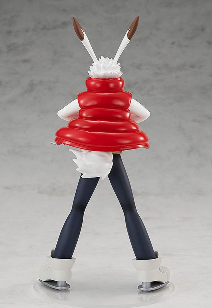 Pop Up Parade King Kazma figure from Summer Wars back view wearing red puffer vest and dark blue leggings on ice skates