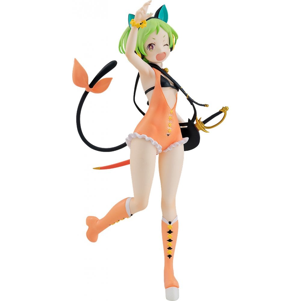 POP UP PARADE Arsnotoria Mel Cat Kingdom Version figure in orange and black swimsuit with cat ears and tail