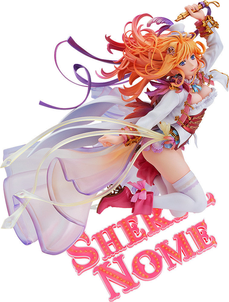 Close-up of Sheryl Nome’s face and upper body with dynamic hair