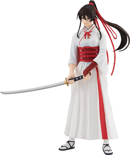 Pop Up Parade Yamada Asaemon Sagiri figure from Hells Paradise Jigokuraku in white kimono holding sword