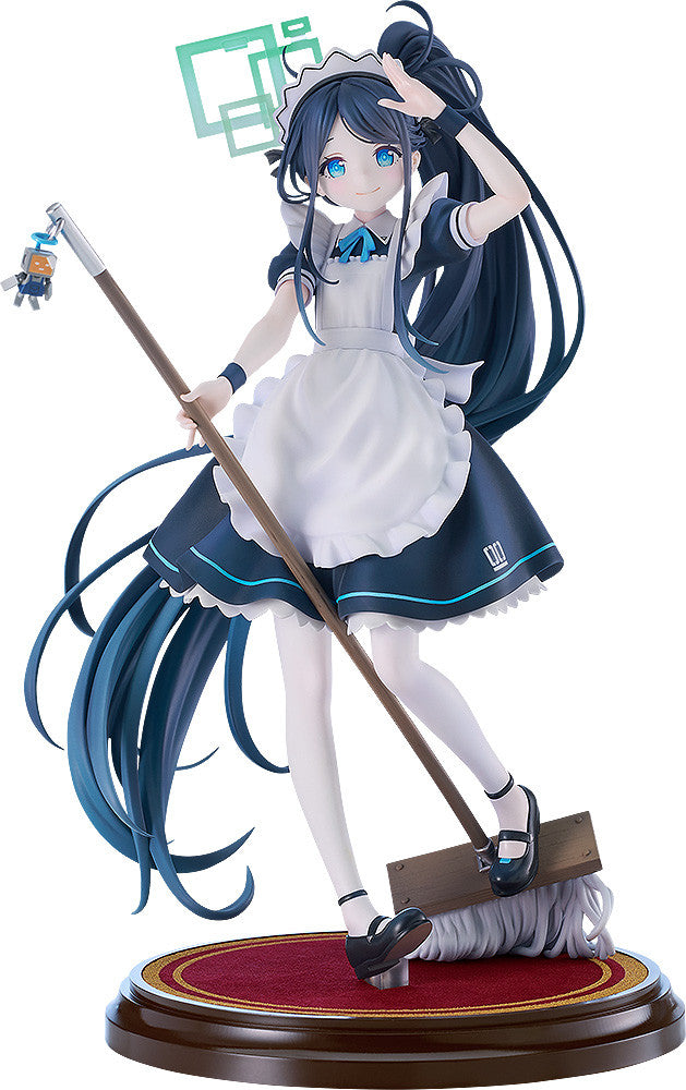 Blue Archive 181 Arisu Alice maid dress anime figure with mop and robot