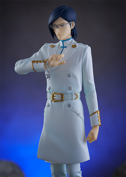 Pop Up Parade Bleach Thousand Year Blood War Uryu Ishida figure in white uniform with glasses and detailed belt