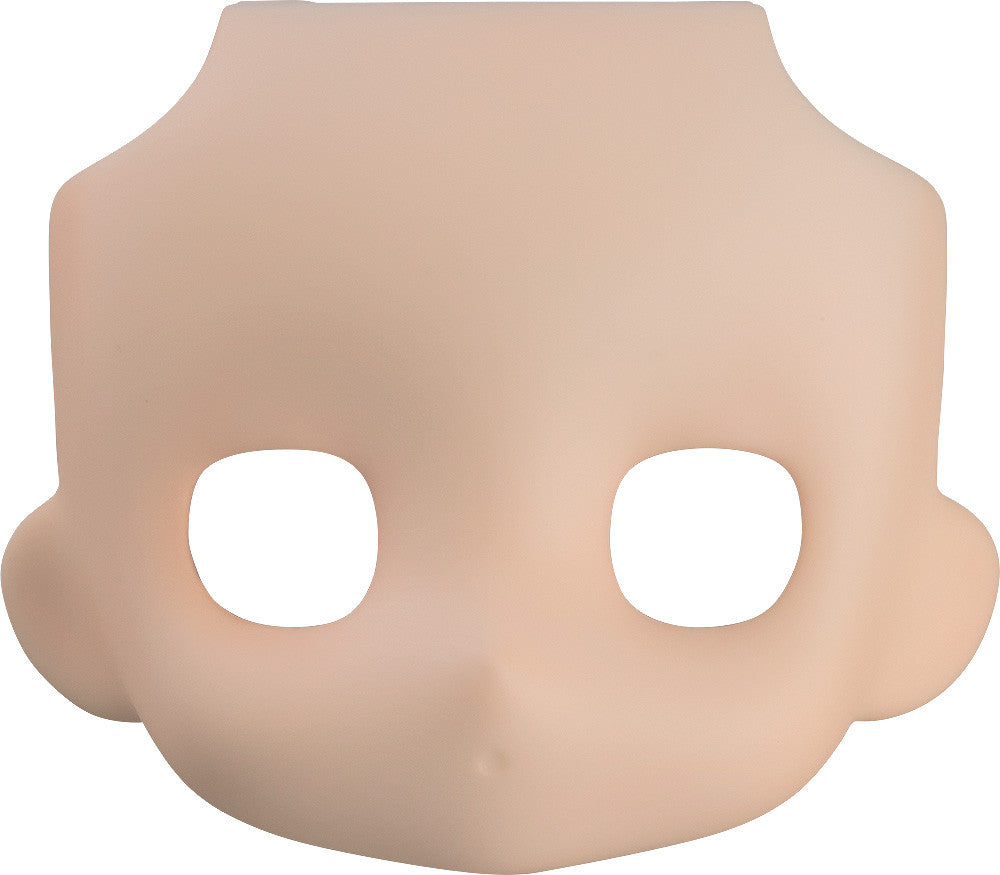 Nendoroid Doll Cream face plate with narrowed eyes and no makeup, shown frontally