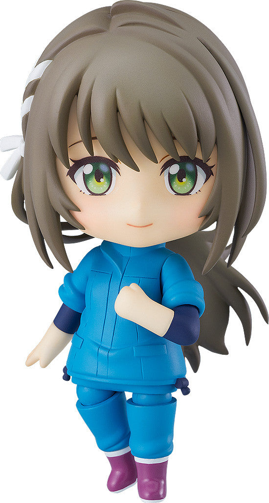 Nendoroid Fuka Miyazawa figure front view with smiling expression and aquarium-themed outfit