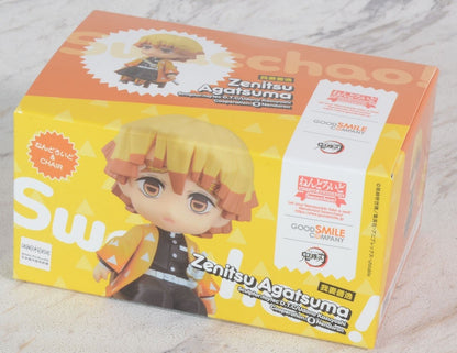 Demon Slayer Kimetsu no Yaiba Nendoroid Swacchao Zenitsu Agatsuma figure on yellow box