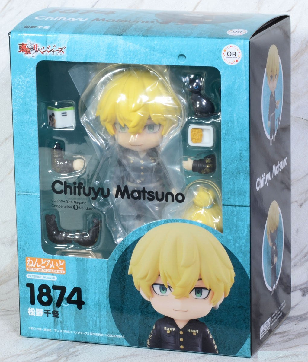 Chifuyu Matsuno Nendoroid action figure from Tokyo Revengers anime with accessories in collectible box