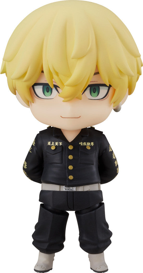 Nendoroid figure of Chifuyu Matsuno from Tokyo Revengers in a black uniform