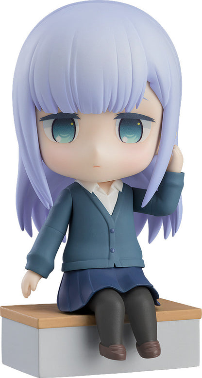 Nendoroid Reina Aharen figure with neutral expression and school outfit