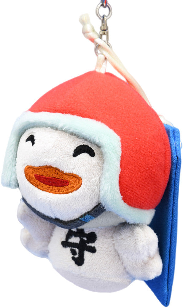 Oddtaxi plush keychain with safe driving charm tag