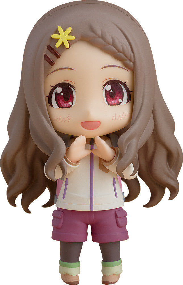 Nendoroid Kokona Aoba figure standing cheerfully in her hiking outfit from Encouragement of Climb Next Summit